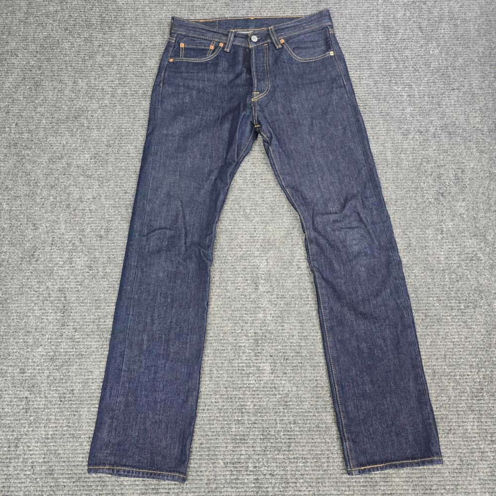 Levi's 501 Jeans Mens 29x32 Dark Wash Original Fit Button Fly